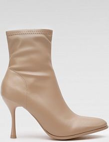 Botki na szpilce Jenny Fairy beżowe LS5784-01