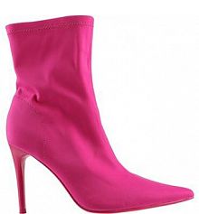 Botki na szpilce Jenny Fairy różowe LS5629-16