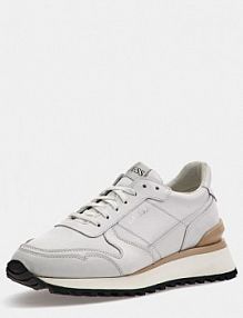 Półbuty sznurowane Guess białe męskie skórzane   varese