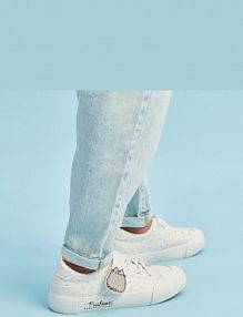 Trampki na rzepy Pusheen Reserved białe dziecięce 3086O-00X