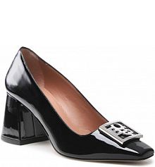 Półbuty na obcasie Boss czarne damskie Charlotte ShkPump70P 50481457 10233188 01 Black 001