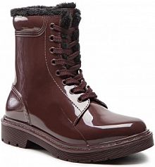 Trapery Hugo brązowe damskie Gamma FurLace Up 50481189 10222177 01 Dark Brown 201