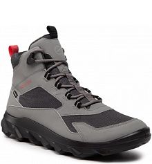 Buty trekkingowe wysokie ECCO szare męskie Mx M GORE-TEX 82022460407 Steel/Magnet
