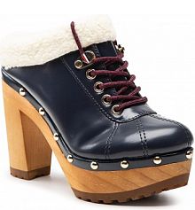 Półbuty sznurowane Tommy Hilfiger granatowe damskie 