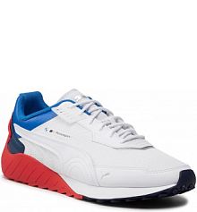 Półbuty sznurowane Puma białe męskie Bmw Mms Speedfusion 307239 02  White/Estate Blue