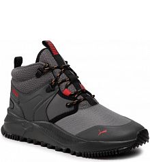 Półbuty sznurowane Puma szare męskie Pacer Future Tr Mid 385866 03 Castlerock/Burnt Red