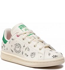 Półbuty sznurowane adidas écru dziecięce 