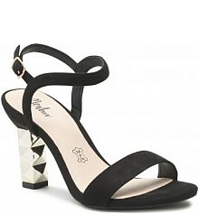 Sandały na szpilce Menbur czarne 