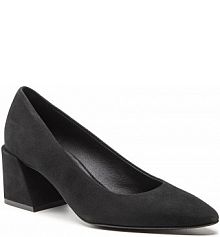 Półbuty na obcasie Furla czarne damskie 