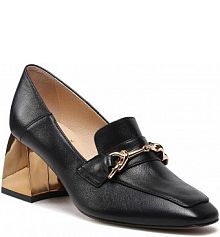 Półbuty wsuwane Baldowski czarne damskie 