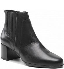 Botki na słupku Geox czarne 