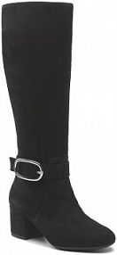 Kozaki na obcasie Geox czarne 