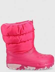 Śniegowce Crocs  różowe dziecięce 207684..CLASSIC.NEO.PUFF.BOOT.K