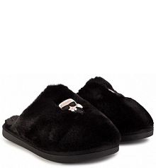 Kapcie Karl Lagerfeld  czarne dziecięce Z19088