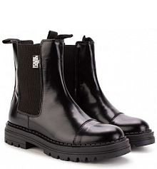 Botki Karl Lagerfeld  czarne dziecięce Z19082.36.39