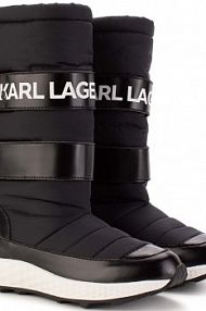 Śniegowce Karl Lagerfeld  czarne dziecięce  Z19083.36.39