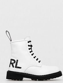 Botki Karl Lagerfeld  białe dziecięce  KL45450I.White.Lthr