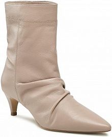 Botki na szpilce Gino Rossi beżowe 98235  Beige