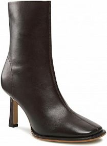 Botki na szpilce GINO ROSSI brązowe 