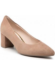 Półbuty na obcasie Gabor beżowe damskie 