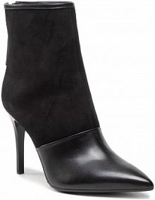 Botki na szpilce R.Polański czarne 