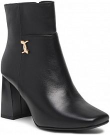 Botki na słupku Karino czarne 4328/076-F /Lico