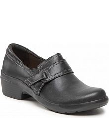 Półbuty na obcasie Clarks czarne damskie 