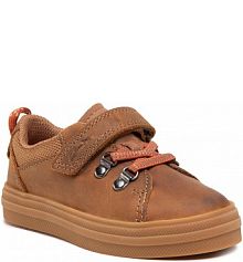 Buty na rzepy Clarks brązowe dziecięce 