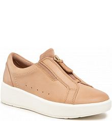 Półbuty wsuwane Clarks beżowe damskie 