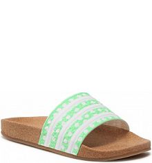 Klapki adidas zielone damskie 