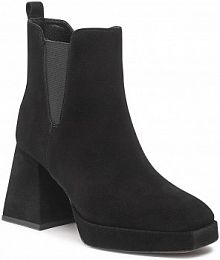 Botki na słupku Karino czarne 