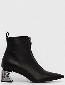 Botki Karl Lagerfeld  czarne dziecięce  KL30651.Black.Lthr