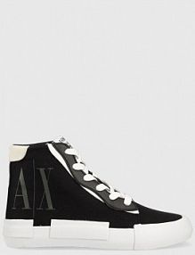 Trampki wysokie Armani Exchange  czarne damskie XDZ022.XV573.00002