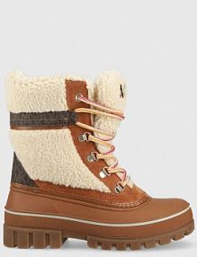 Śniegowce MICHAEL Michael Kors  brązowe damskie 40F2OZFB5D.969