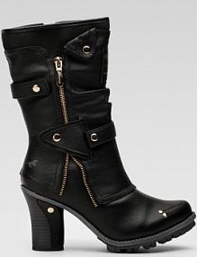 Kozaki mustang czarne damskie 1141-606