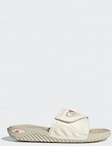 Klapki basenowe Adidas białe/pomarańczowe dziecięce Reptossage Slides  LPV78