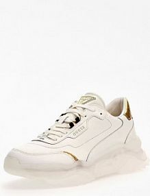 Półbuty sznurowane Guess białe męskie skórzane   massa