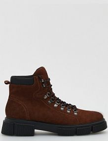 Skórzane trapery Reserved brązowe męskie 7359O-82X