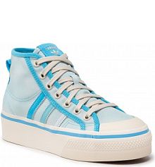 Półbuty sznurowane adidas niebieskie damskie 