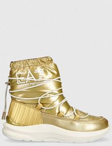 Śniegowce EA7 Emporio Armani  złote damskie X8M002.XK230.R369