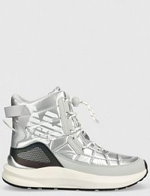 Śniegowce EA7 Emporio Armani  srebrne damskie X8M005.XK308.R656