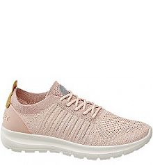 Jasnoróżowe sneakersy damskie Wrangler dziecięce