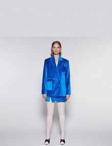 Skórzane klapki typu mule Reserved wielobarwny damskie 9094T-MLC