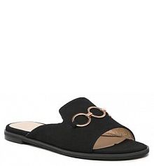 Klapki Baldowski czarne damskie 