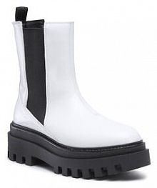 Sztyblety Calvin Klein Jeans białe damskie 