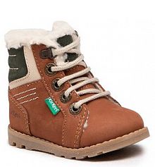 Kozaki Kickers brązowe dziecięce 