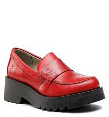 Półbuty na obcasie Fly London czerwone damskie Mausfly P144791007 Red