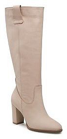 Kozaki na obcasie R.Polański beżowe 