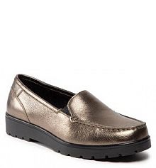 Półbuty wsuwane Ara złote damskie 