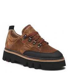 Półbuty sznurowane Lloyd brązowe damskie 